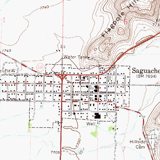 Topographic Map of Church In the Valley, CO