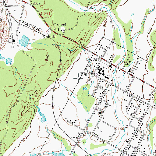 Topographic Map of Marble Falls Emergency Medical Station, TX