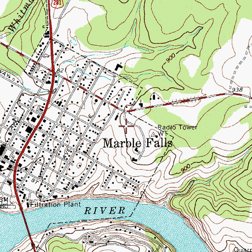 Topographic Map of Later Day Saints, TX