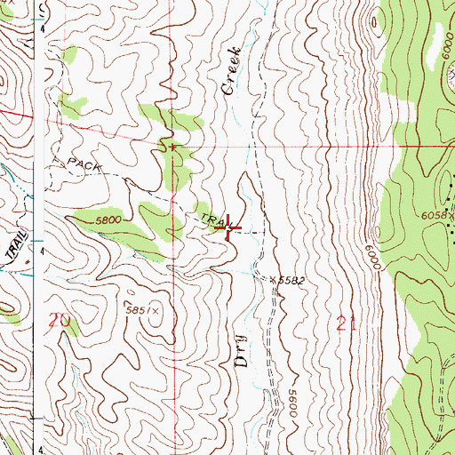Topographic Map of Charlie Stevens Grave, CO