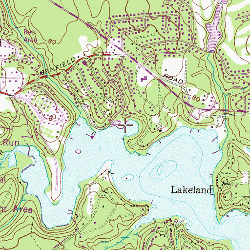 Topographic Map of Cold Spring Branch, MD