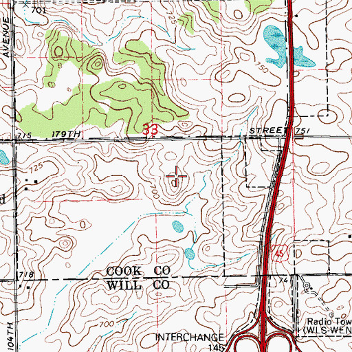 Topographic Map of White Mountain Golf Course, IL