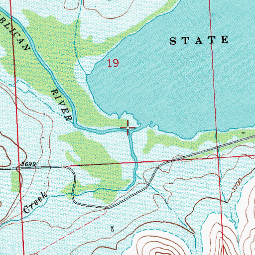 Topographic Map of Landsman Creek, CO