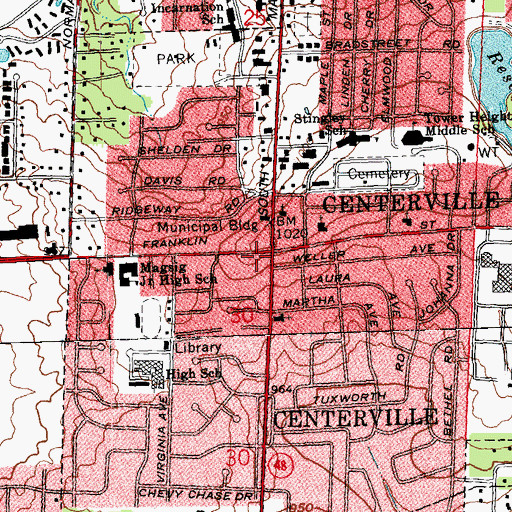 Centerville Post Office (historical), OH