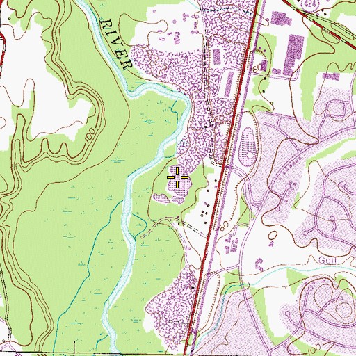 Topographic Map of Walking Fish Pond, MD