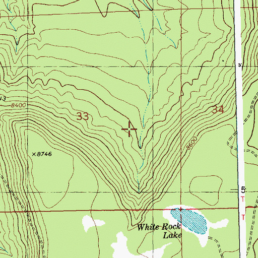 Topographic Map of Acorn Tank, NM
