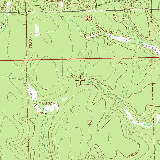Topographic Map of Cabin Tank, NM