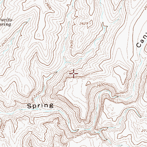 Topographic Map of Mesa Ranger District, AZ