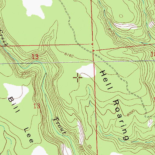 Topographic Map of Monkey Tank, NM