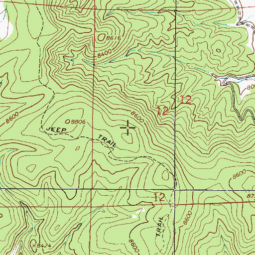 Topographic Map of Pecos Ranger District, NM
