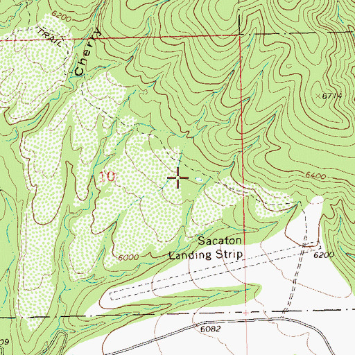 Topographic Map of Trail Tank, NM