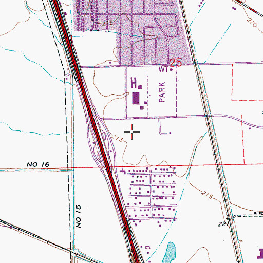Topographic Map of Marion Junior High School, AR