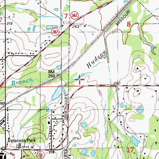 Topographic Map of Cabot Middle School North, AR