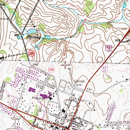 Topographic Map of Ida Lee Park and Recreation Center, VA