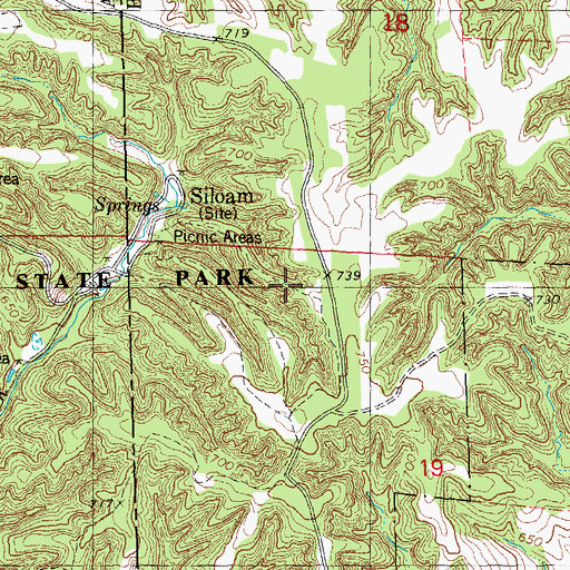 Topographic Map of Hoot Owl Trail, IL