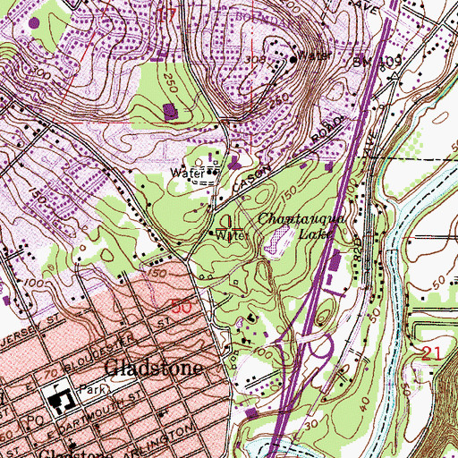 Topographic Map of Johnson City Park, OR
