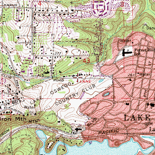 Topographic Map of Kelly Creek Natural Area, OR