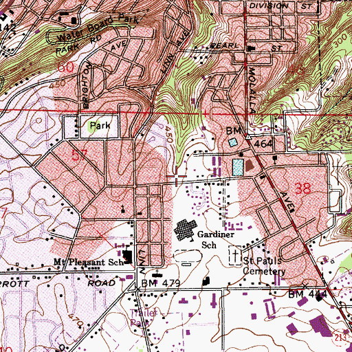 Topographic Map of Stafford City Park, OR