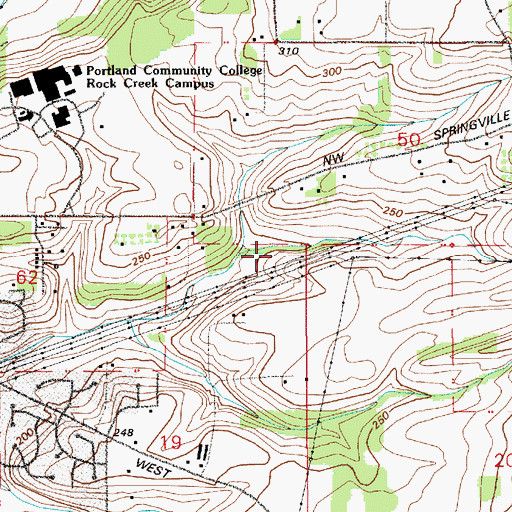 Topographic Map of Ben Graf Park, OR