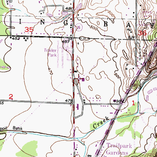 Topographic Map of Averyville Church, IL