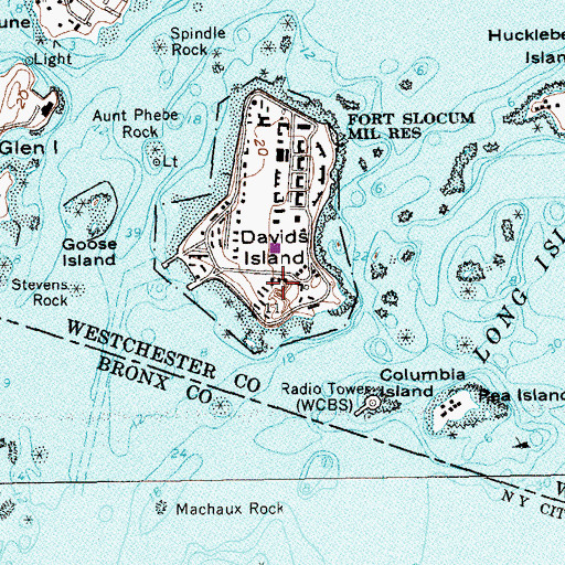 Topographic Map of Battery Overton (historical), NY