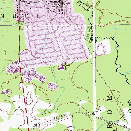Topographic Map of Mill Lake Elementary School, NJ