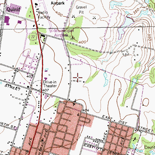 Topographic Map of Culpepper Family Cemetery, TX