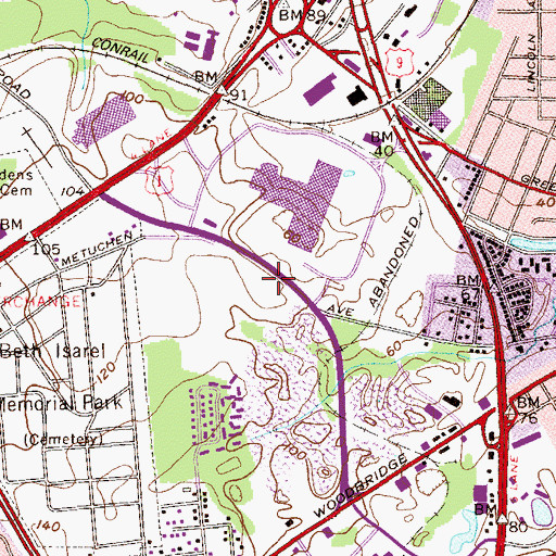Topographic Map of Maple Hill Dairy (historical), NJ