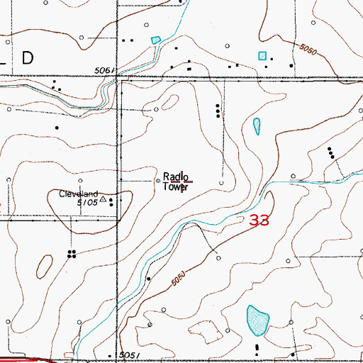 Topographic Map of KZJG-TV (Longmont), CO