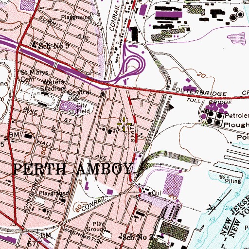Topographic Map of Ukrainian Catholic Church of the Assumption of the Holy Virgin (historical), NJ
