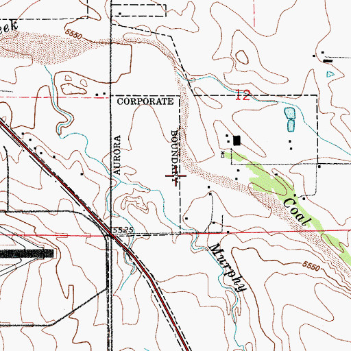 Topographic Map of Simons Airport, CO