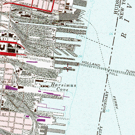Topographic Map of Pier 8, NJ