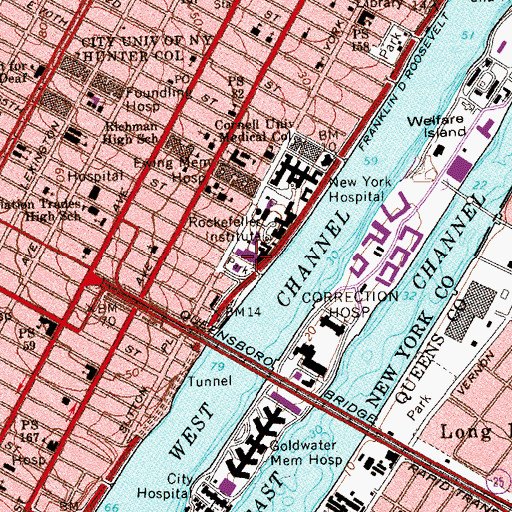 Topographic Map of Plaza Building, NY