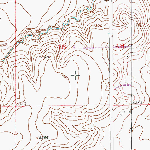 Topographic Map of Spickard Farm Airport, CO