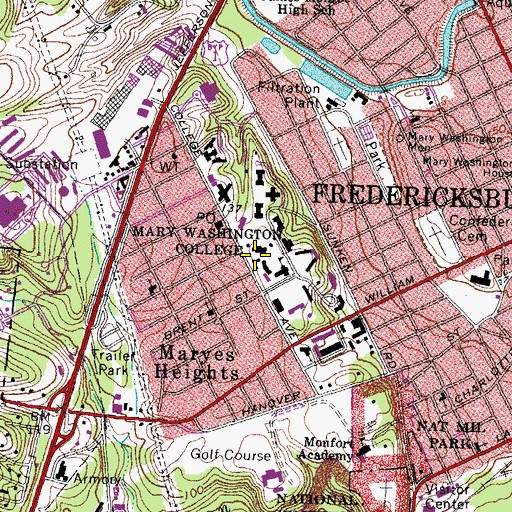 Topographic Map of Tyler House, VA