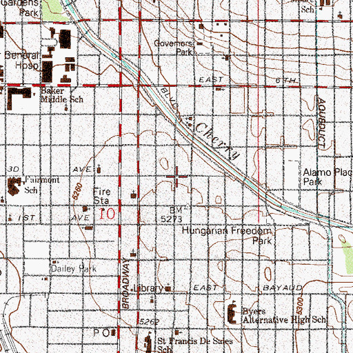 Topographic Map of Kusa Helistop, CO