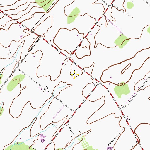 Topographic Map of Cold Spring Elementary School, PA