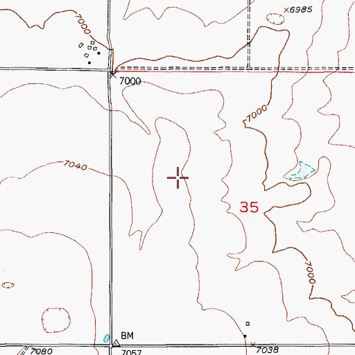 Topographic Map of Kelly Air Park, CO