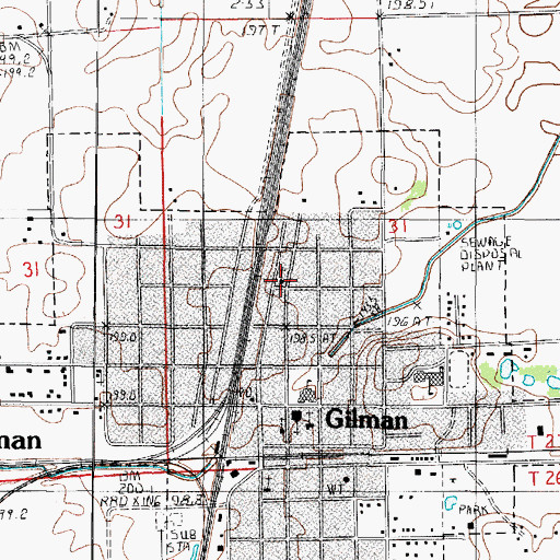 Topographic Map of Zion United Church of Christ, IL