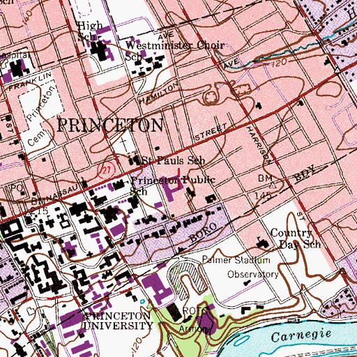 Topographic Map of Engineering Quadrangle, NJ