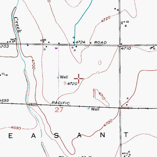 Topographic Map of Uhrich Airport (historical), CO