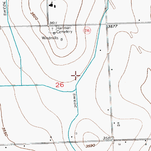 Topographic Map of Air-Sprayers Number 2 Airport, CO