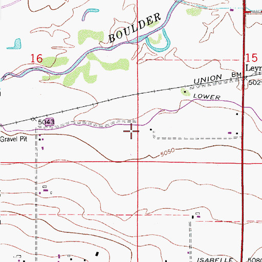 Topographic Map of Leyners Hayfield Airport (historical), CO