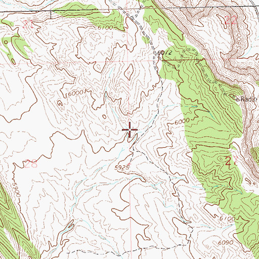 Topographic Map of Raven Ridge Heliport, CO