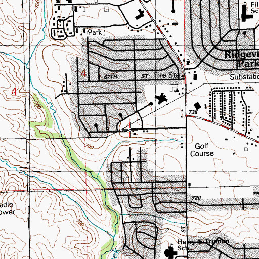 Topographic Map of High Point Bible Chapel, IA