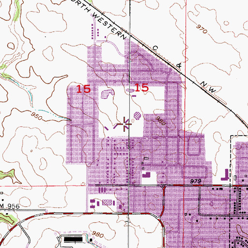 Topographic Map of Convocation Building, IA
