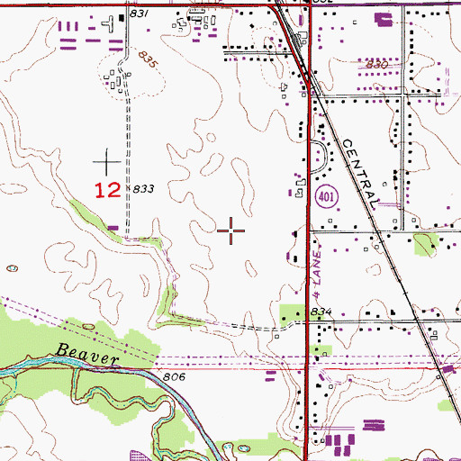 Topographic Map of Methodist Lutheran Physicians, IA