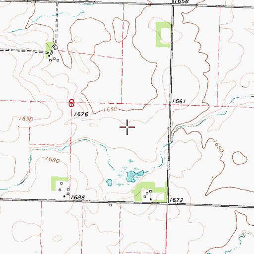 Topographic Map of Swessinger State Wildlife Management Area, MN