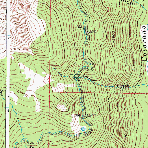 Topographic Map of Grand Ditch, CO
