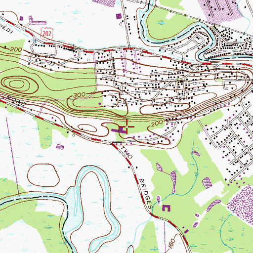 Topographic Map of Lincoln Park Elementary School, NJ